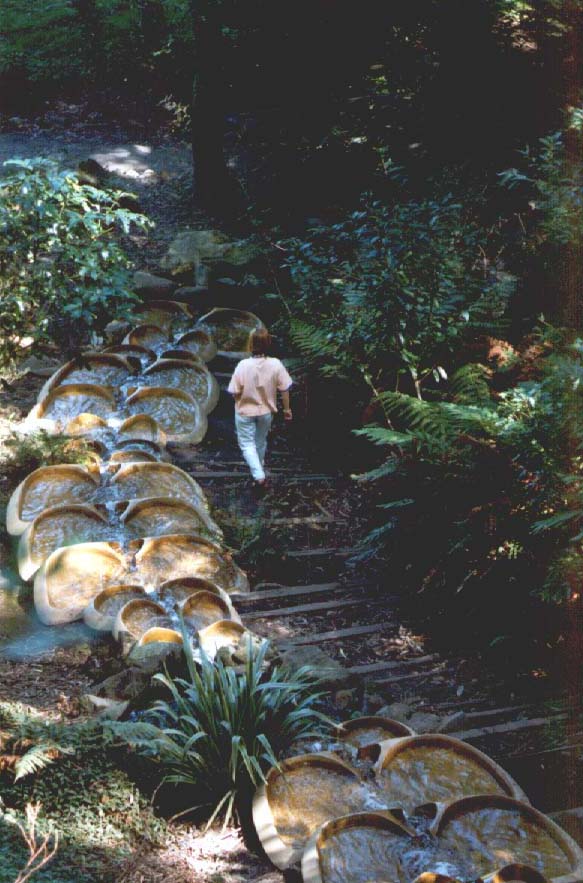 Olympia Flowform sculpture in 1995  