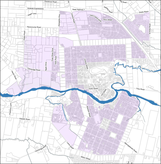 Cambridge - Infrastructure Constraints Qualifying Matter Overlay map