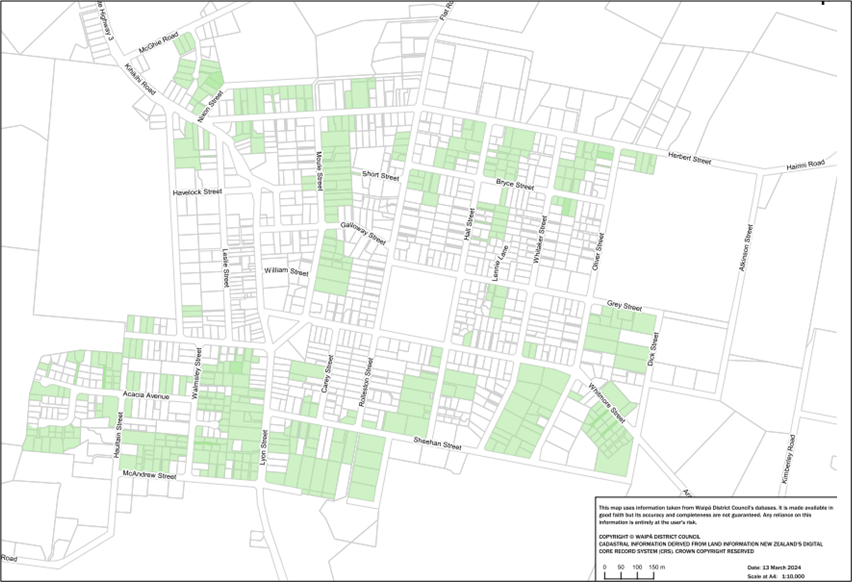 Kihikihi - Stormwater Constraints Qualifying Matter Overlay map